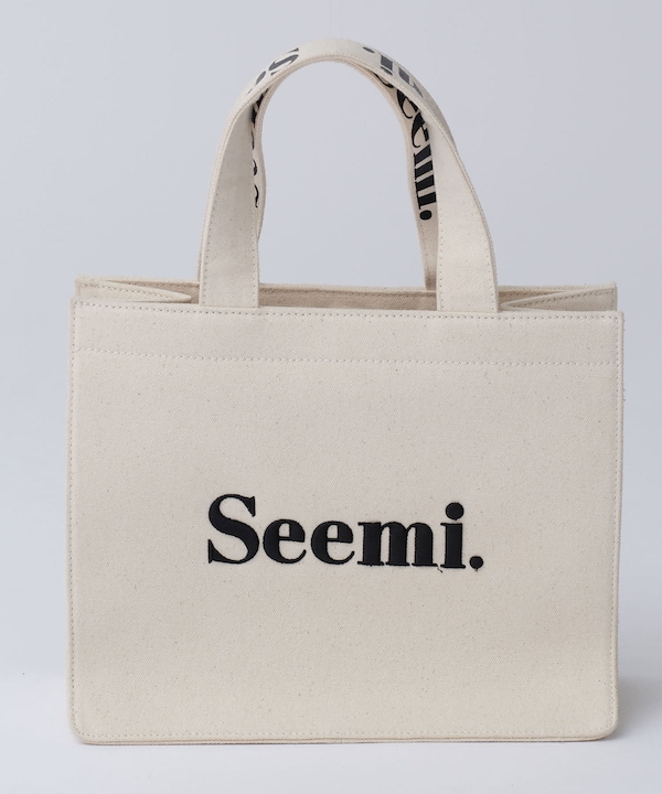 Qoo10 continuer de NICE CLAUP 【Seemi】刺繍ミニトート スクエア