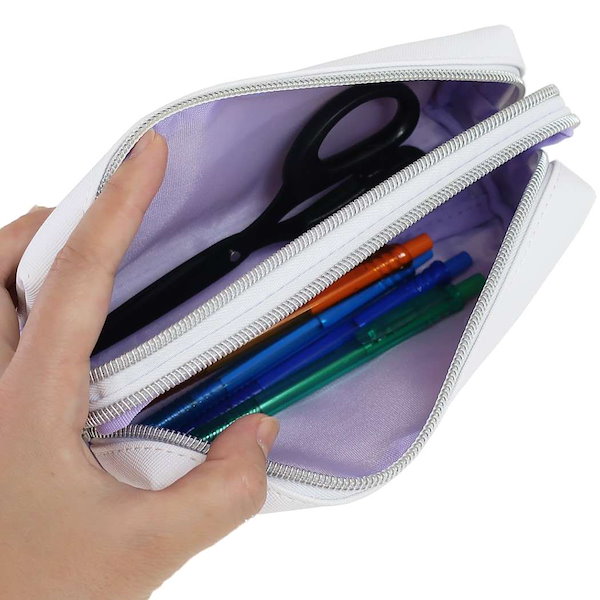 Qoo10] クラックス 筆箱 ツインファスナー ペンケース オバ