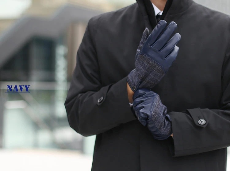 レザー グローブ 手袋 メンズ 革 防寒 スマホ タブレット 対応 本革 羊革 秋 冬 男性 かっこいい 暖かい レザー手袋 革手袋 コンビネーション 【ネコポスで送料無料】 【名入れ 可能】 スマホ