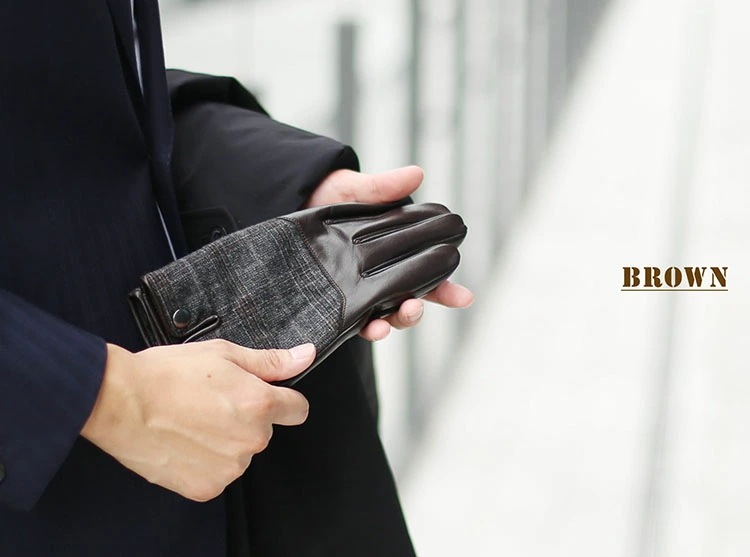 レザー グローブ 手袋 メンズ 革 防寒 スマホ タブレット 対応 本革 羊革 秋 冬 男性 かっこいい 暖かい レザー手袋 革手袋 コンビネーション 【ネコポスで送料無料】 【名入れ 可能】 スマホ