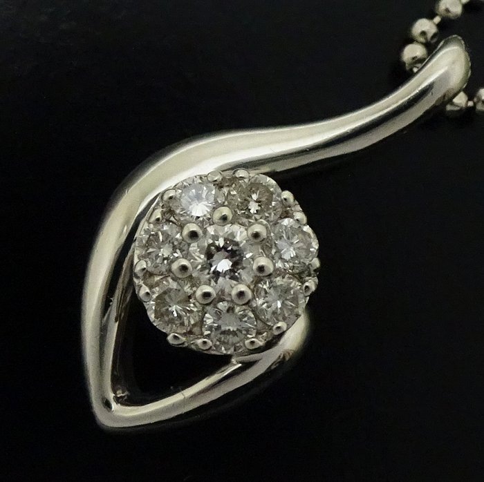 ダイヤモンド ネックレス ダイヤモンド0.30ct Pt900プラチナxPt850プラチナ /75979【中古】 ダイヤモンド ネックレス ダイヤモンド0.30ct Pt900プラチナxPt850プラチナ /75979【中古】