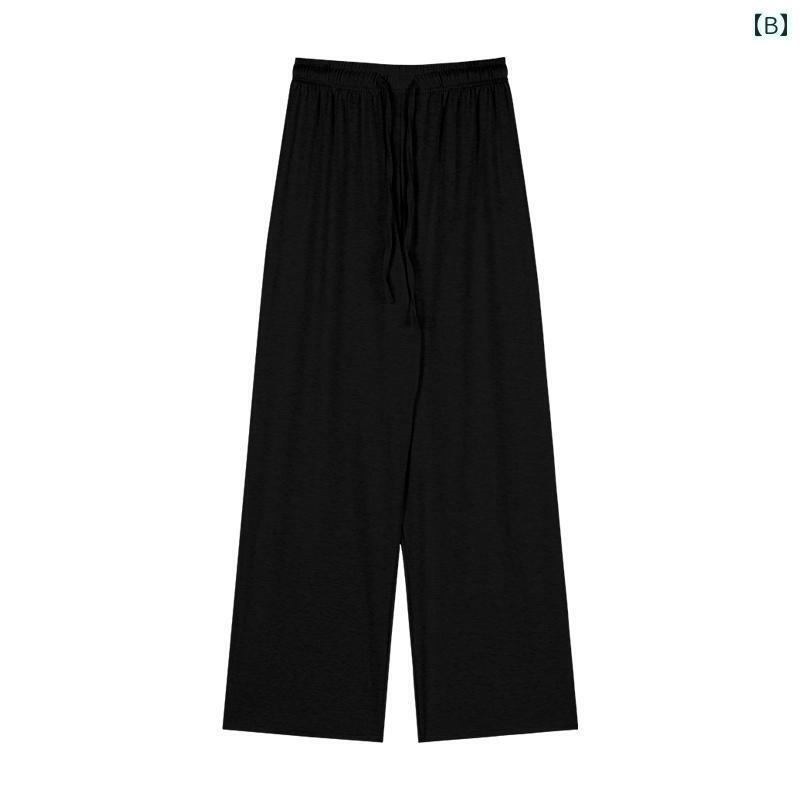 パンツ レディース 秋 冬 カジュアル ボトムス グレー ち 米 スウェット ストレート ドレープ ワイド レッグ ウォーキング スポーツ