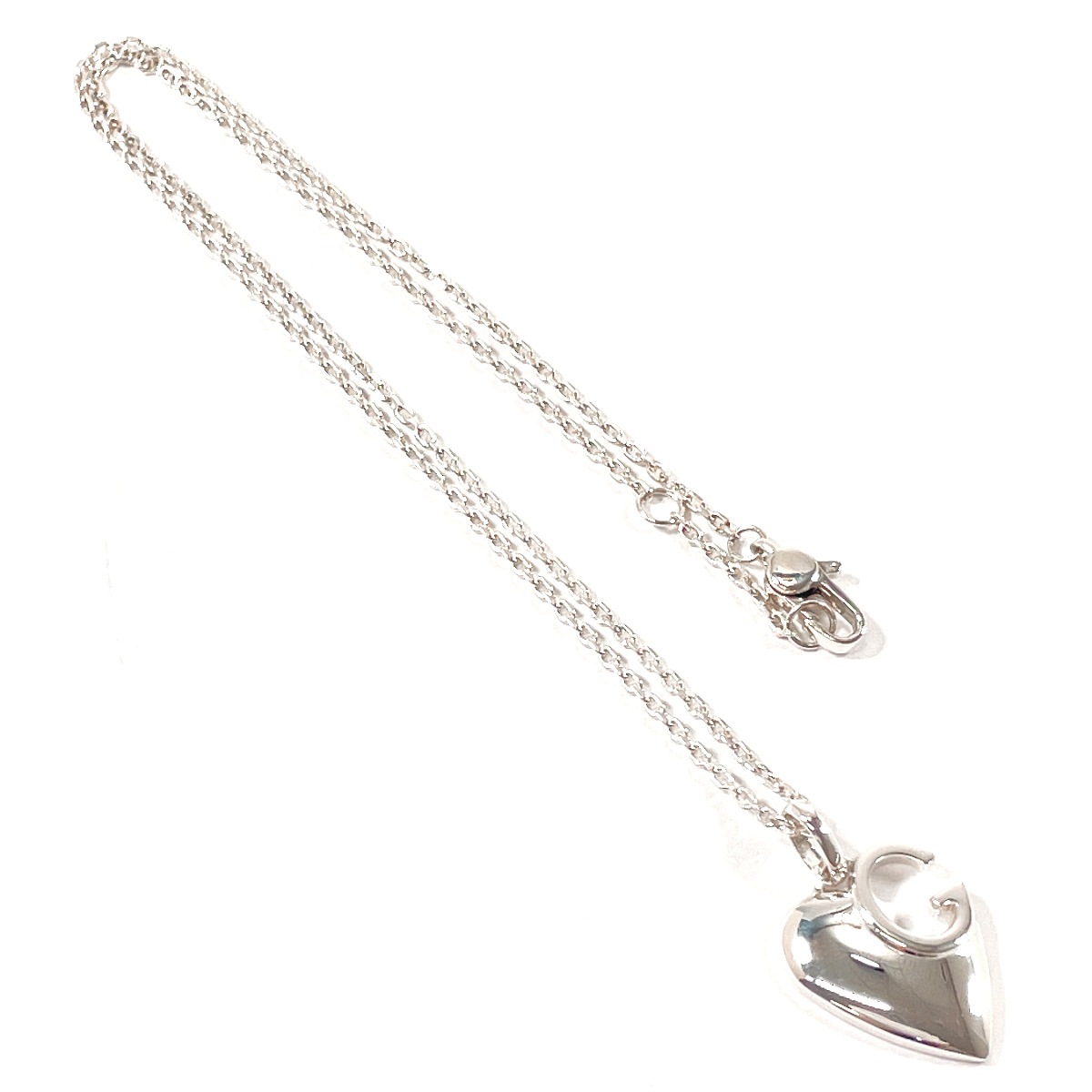 233963 J8400 8106 Gロゴ ハート ネックレス シルバー シルバー925 レディース 233963 J8400 8106 Gロゴ ハート ネックレス シルバー シルバー925 レディース