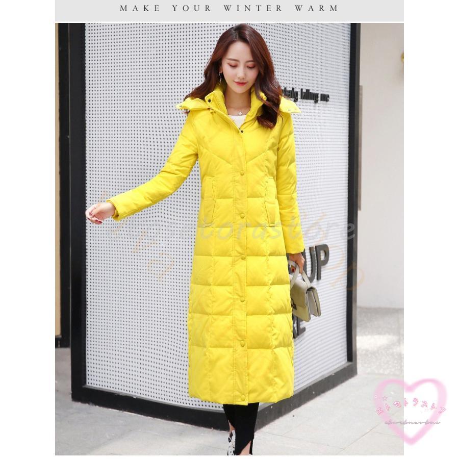 人気沸騰新柄追加 ダウンコート レディース ロング丈 ダウンジャケット アウター エレガント ファスナー ロングコート 秋 冬 おしゃれ カジュアル 防寒 防風 冬服 通勤