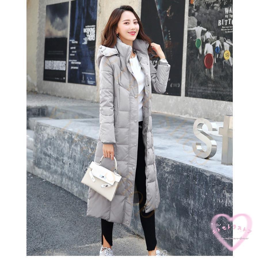 人気沸騰新柄追加 ダウンコート レディース ロング丈 ダウンジャケット アウター エレガント ファスナー ロングコート 秋 冬 おしゃれ カジュアル 防寒 防風 冬服 通勤