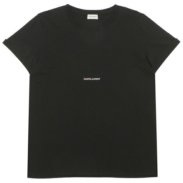 【イント】 Yves Saint Laurent Tシャツ トップス ロゴ ブラック メン 下着・レッグウェア トでコーデ