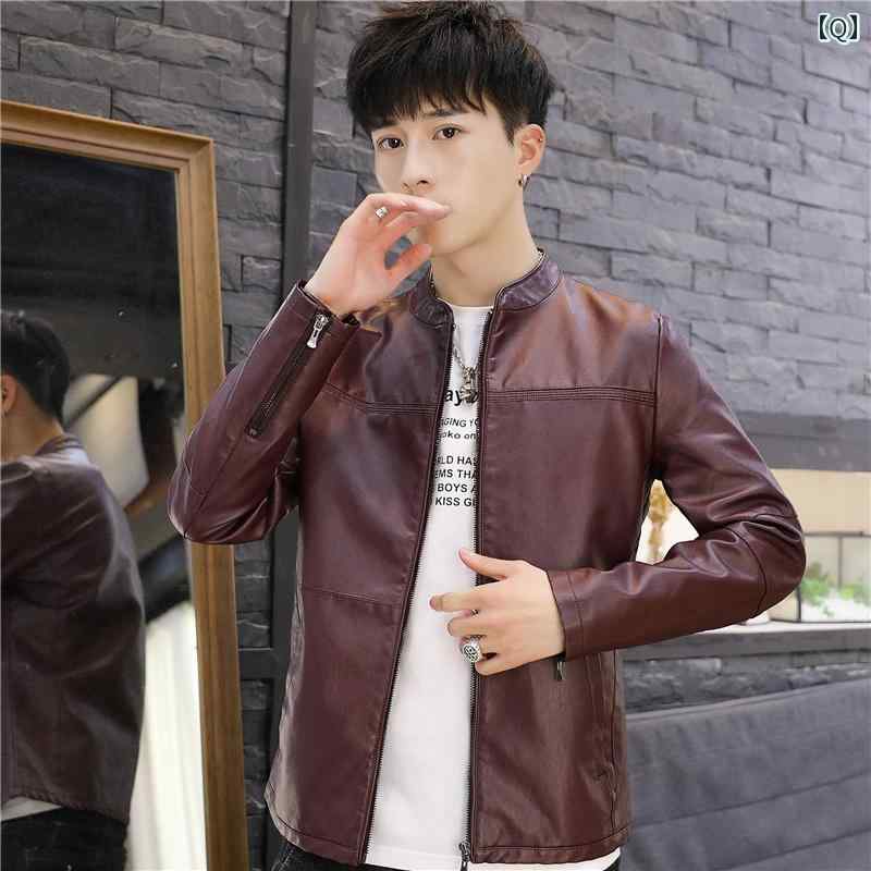 メンズ ファッション 秋冬 革 ジャケット スリムフィット 韓国 モーター サイクル シープスキンジャケット ビジネス ソフト レザージャケット メンズ ファッション 秋冬 革 ジャケット スリムフィット 韓国 モーター サイクル シープスキンジャケット ビジネス ソフト レザージャケット