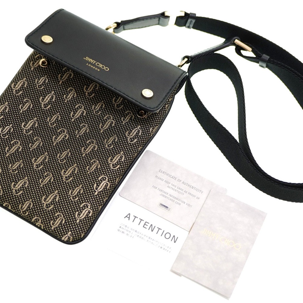 新品同様 KIMI メッセンジャー ショルダーバッグ キャンバス/レザー ブラック 0175【中古】 レディース 新品同様 KIMI メッセンジャー ショルダーバッグ キャンバス/レザー ブラック 0175【中古】 レディース