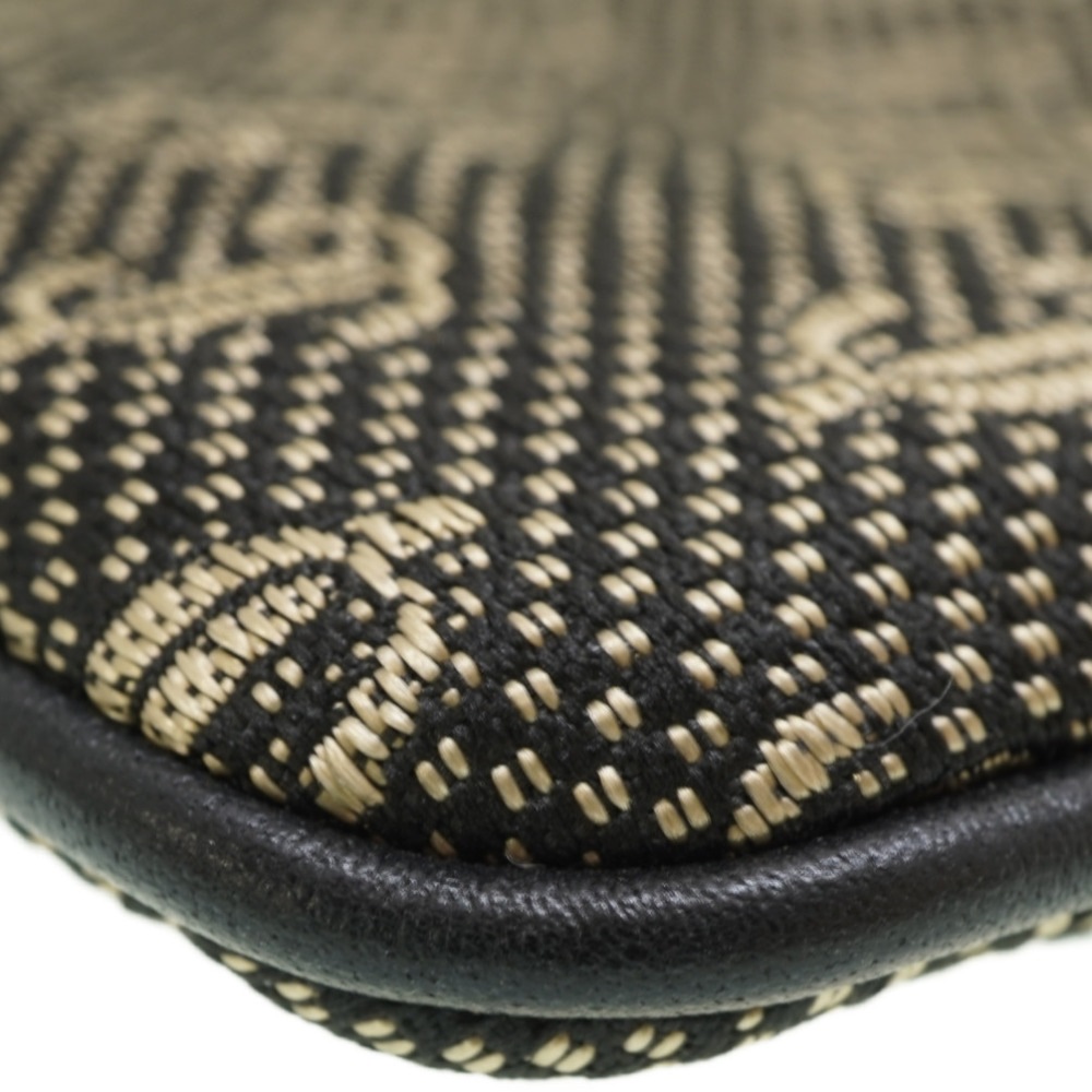 新品同様 KIMI メッセンジャー ショルダーバッグ キャンバス/レザー ブラック 0175【中古】 レディース 新品同様 KIMI メッセンジャー ショルダーバッグ キャンバス/レザー ブラック 0175【中古】 レディース