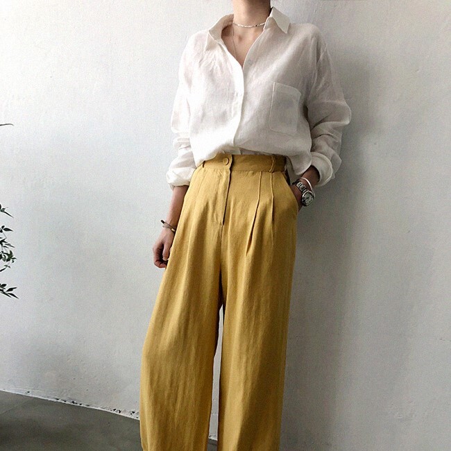 トップス シャツ 白シャツ 袖あり 長袖 Vネック 襟付き ストレート Iライン ポケット 前開き 透け感 薄手 かわいい 大人可愛い きれいめ シンプル 大人 おしゃれ お洒落 エキゾチック