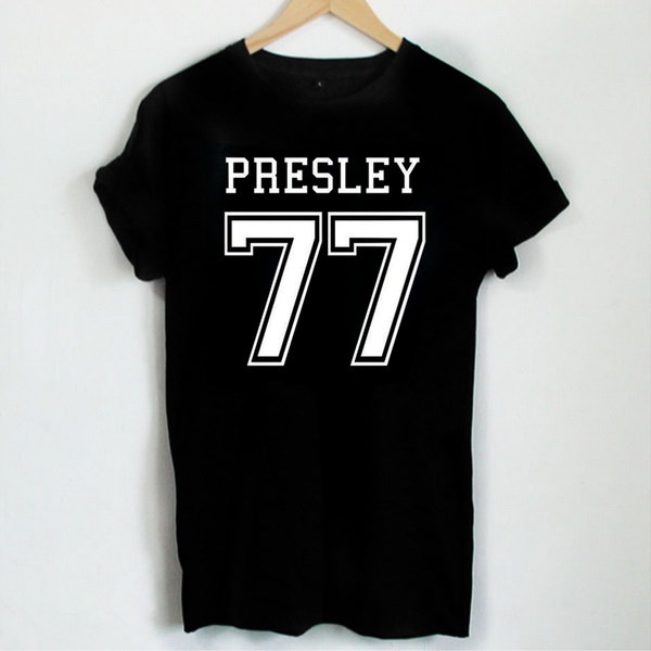 エルビスプレスリーシャツThe Hillbilly Cat Shirt PRESLEY 77レタープリントレディースTshirtsコットンカジュアルFunn エルビスプレスリーシャツThe Hillbilly Cat Shirt PRESLEY 77レタープリントレディースTshirtsコットンカジュアルFunn
