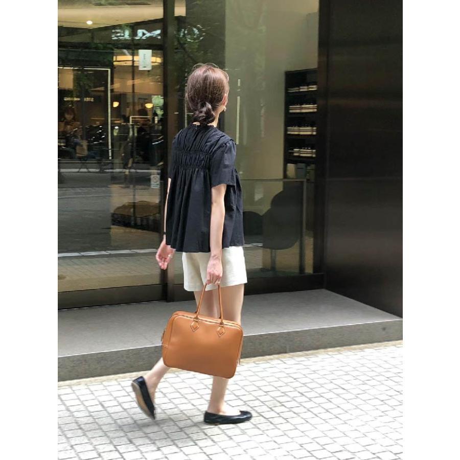 ブラウス シャツブラウス レディース たっぷり ギャザートップス シャツ 半袖 半そで 綿 コットン 大きいサイズ シャーリングギャザー ブラウス 春 夏