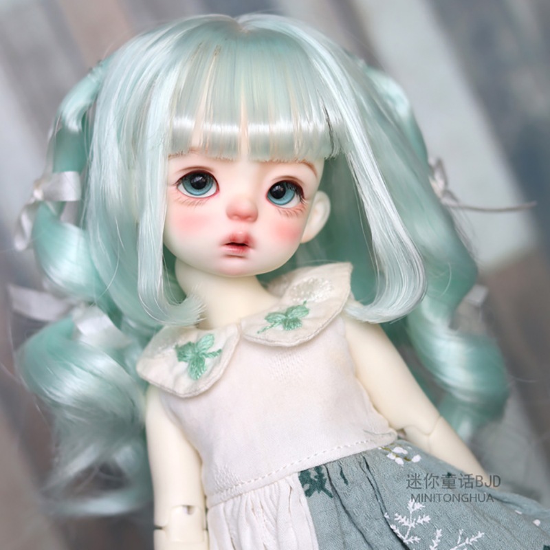 BJDドールウィッグ 二次元 パーマ ツインテール ロング SD/MSD/幼SDサイズ人形用ウィッグ BJDドールウィッグ 二次元 パーマ ツインテール ロング SD/MSD/幼SDサイズ人形用ウィッグ