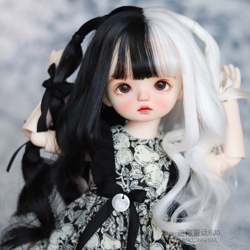 BJDドールウィッグ 二次元 パーマ ツインテール ロング SD/MSD/幼SDサイズ人形用ウィッグ BJDドールウィッグ 二次元 パーマ ツインテール ロング SD/MSD/幼SDサイズ人形用ウィッグ