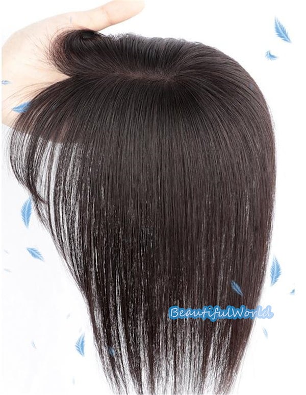 Qoo10] 部分ウィッグ 人毛100％ ウィッグ レ