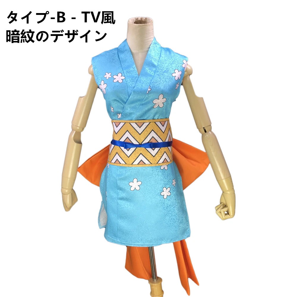ONE PIECE ワンピース ワノ国 ナミ 風 コスプレ衣装 コスチューム 暗紋設計 ONE PIECE ワンピース ワノ国 ナミ 風 コスプレ衣装 コスチューム 暗紋設計