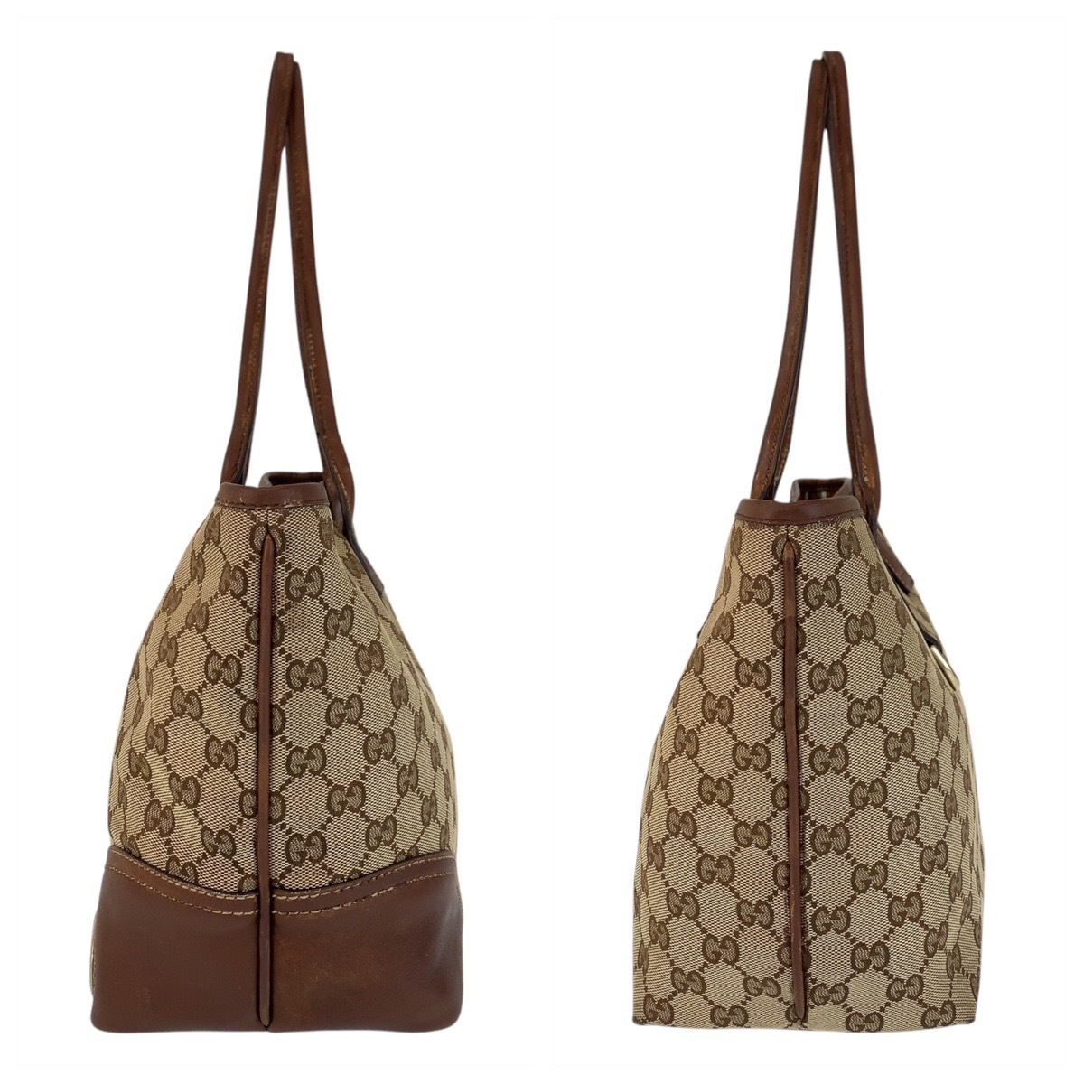 美品 ニューブリッド ベージュ ブラウン ゴールド金具 GGキャンバス/レザー 169946 トートバッグ ショルダーバッグ レディース 501358 美品 ニューブリッド ベージュ ブラウン ゴールド金具 GGキャンバス/レザー 169946 トートバッグ ショルダーバッグ レディース 501358