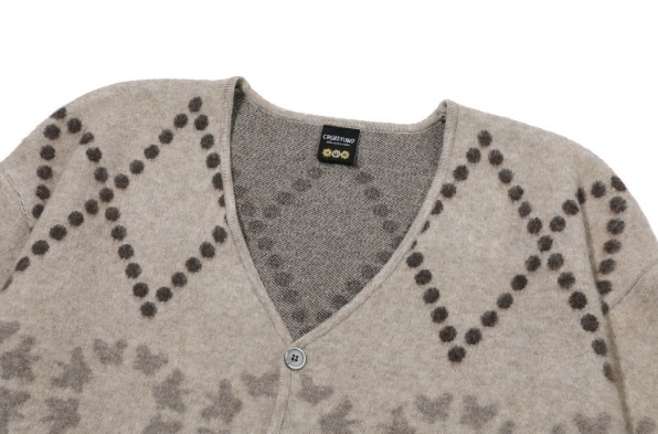 カーディガン CPGN STUDIO Bulky Brush Vintage Pattern Cardigan MY1649 CPGN STUDIO】 Bulky Brush Vintage Pattern Cardigan カーディガン