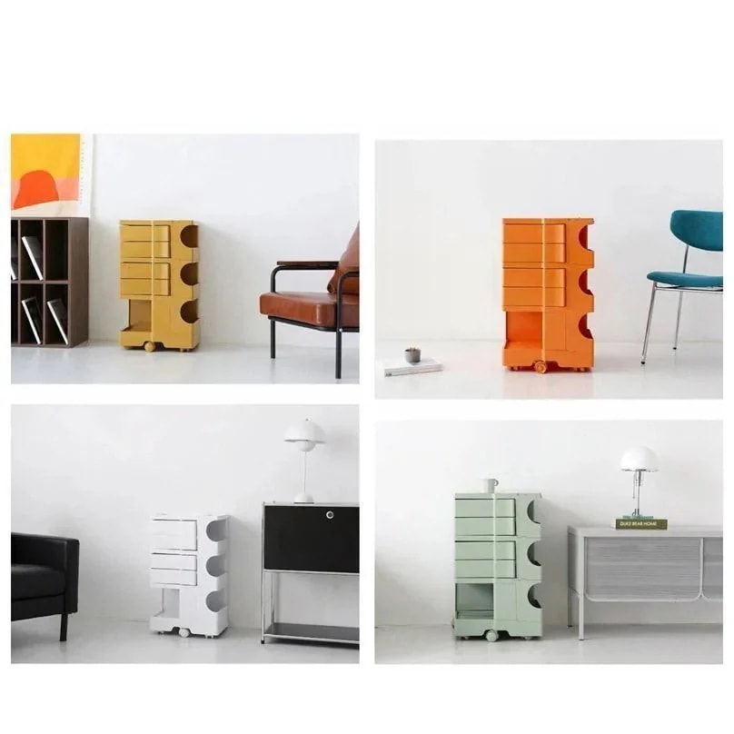 ボビー ワゴン 引き出しを動かす サイドテーブル 収納ラック キャスター付き モダン オフィス 美容室 収納 サイト収納 スリム キッチンワゴン バスケットワゴン