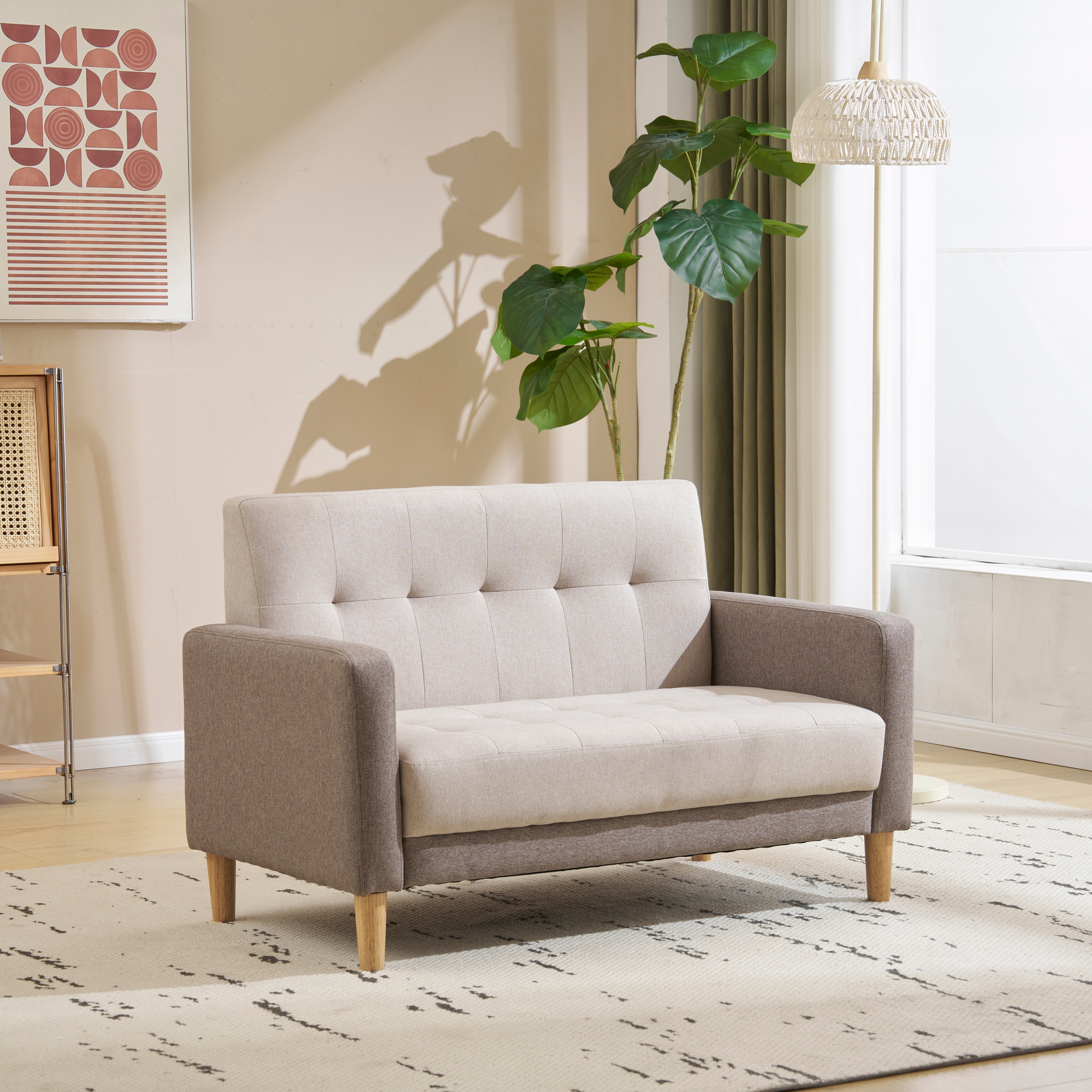 【国内発送】657 ソファー 二人がけソファー 2人掛け 幅105cm高さ12cmリビングソファ 肘付き ロボット掃除機も通れる かんたん組立 1人用にも おしゃれ かわいい 【国内発送】657 ソファー 二人がけソファー 2人掛け 幅105cm高さ12cmリビングソファ 肘付き ロボット掃除機も通れる かんたん組立 1人用にも おしゃれ かわいい