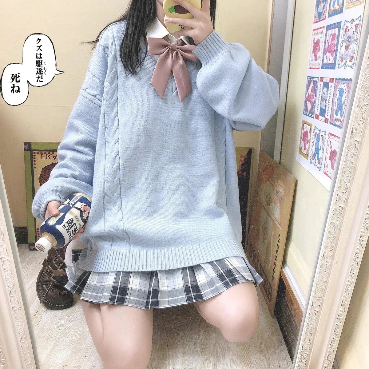 人気SALE ライン入り ケーブル Vネック ニットセーター ホワイト スクール 制服 セーター 男女兼用 入学 通学 中学生 高校生 学生服 レディース メンズユニセックス 02 人気SALE ライン入り ケーブル Vネック ニットセーター ホワイト スクール 制服 セーター 男女兼用 入学 通学 中学生 高校生 学生服 レディース メンズユニセックス 02