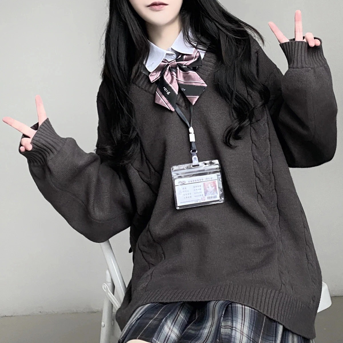 人気SALE ライン入り ケーブル Vネック ニットセーター ホワイト スクール 制服 セーター 男女兼用 入学 通学 中学生 高校生 学生服 レディース メンズユニセックス 02 人気SALE ライン入り ケーブル Vネック ニットセーター ホワイト スクール 制服 セーター 男女兼用 入学 通学 中学生 高校生 学生服 レディース メンズユニセックス 02