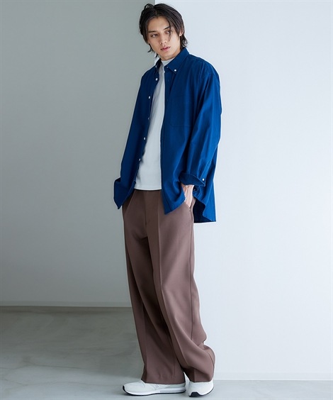 ロングパンツ タックワイドスラックス 大きいサイズ有 ロングパンツ タックワイドスラックス 大きいサイズ有