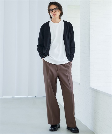 ロングパンツ タックワイドスラックス 大きいサイズ有 ロングパンツ タックワイドスラックス 大きいサイズ有