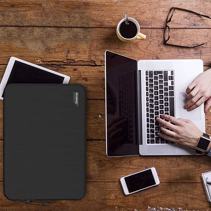 ラップトップスリーブケース 14インチ MacBook Pro 2018/2017/2016/Air2018/Surface 耐衝撃 撥水加工 出張 旅行( 14インチブラック)