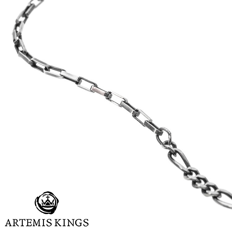 アルテミスキングス ARTEMISKINGS ガンマミックス シルバー ネックレス 全長45-50cm キュービックジルコニア SILVER925 スターリングシルバー アクセサリー メンズ レディー
