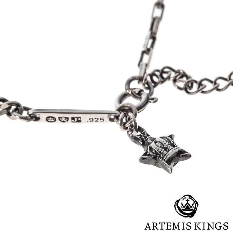 アルテミスキングス ARTEMISKINGS ガンマミックス シルバー ネックレス 全長45-50cm キュービックジルコニア SILVER925 スターリングシルバー アクセサリー メンズ レディー