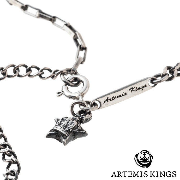 アルテミスキングス ARTEMISKINGS ガンマミックス シルバー ネックレス 全長45-50cm キュービックジルコニア SILVER925 スターリングシルバー アクセサリー メンズ レディー