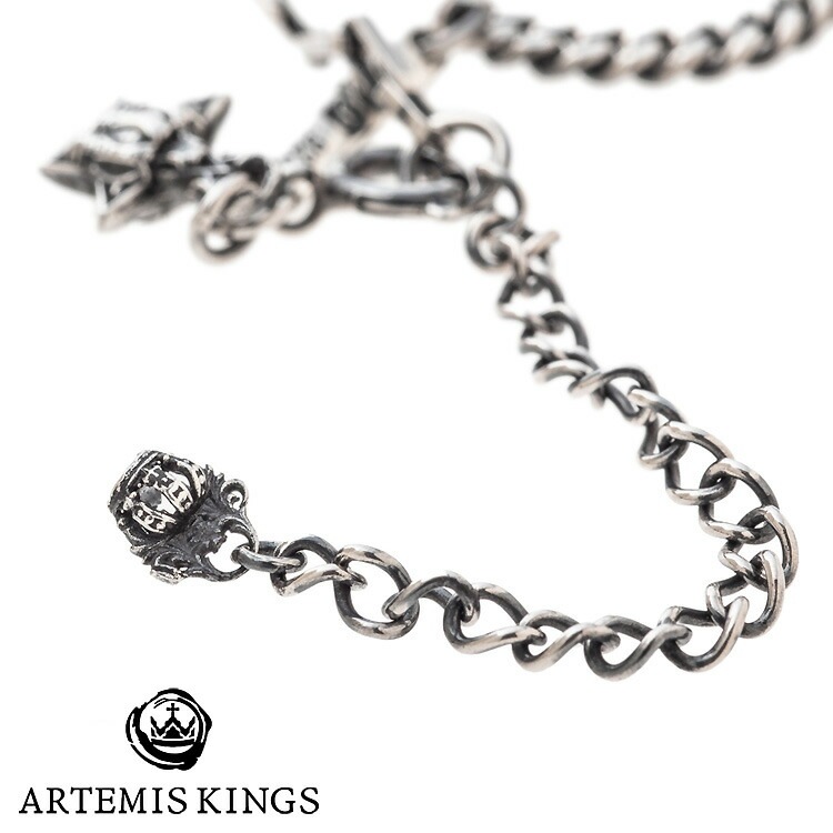 アルテミスキングス ARTEMISKINGS ガンマミックス シルバー ネックレス 全長45-50cm キュービックジルコニア SILVER925 スターリングシルバー アクセサリー メンズ レディー