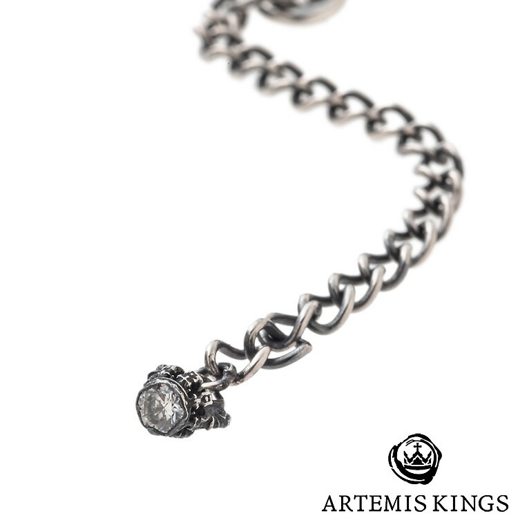 アルテミスキングス ARTEMISKINGS ガンマミックス シルバー ネックレス 全長45-50cm キュービックジルコニア SILVER925 スターリングシルバー アクセサリー メンズ レディー