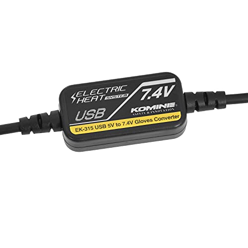 コミネ バイク用 EK-315 USB 5V-7.4V グローブコンバーター Black Free