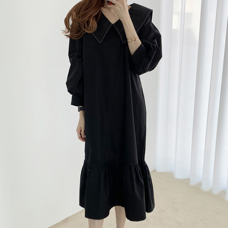 愛されドッキング22春新作 ゆったり 可愛い 韓国ファッション レトロロング 愛されドッキング22春新作 ゆったり 可愛い 韓国ファッション レトロロング