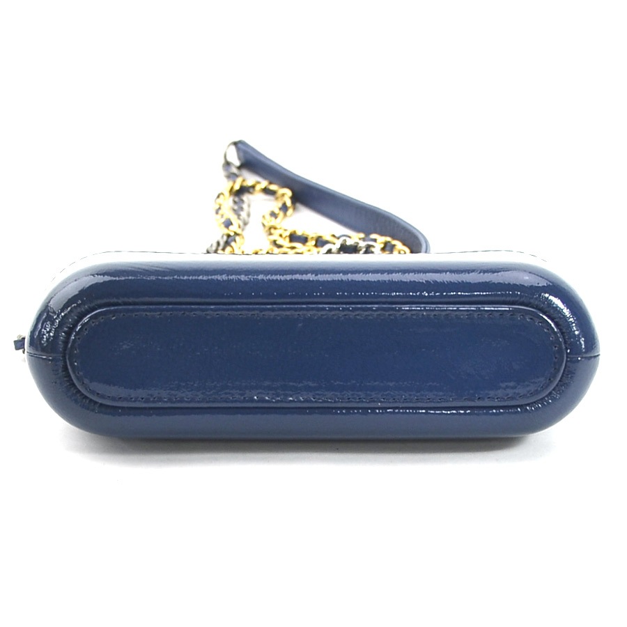 シャネル CHANEL ショルダーバッグ ガブリエル レザー/エナメル ネイビーブルー シルバー/ゴールド レディース e59875a シャネル CHANEL ショルダーバッグ ガブリエル レザー/エナメル ネイビーブルー シルバー/ゴールド レディース e59875a