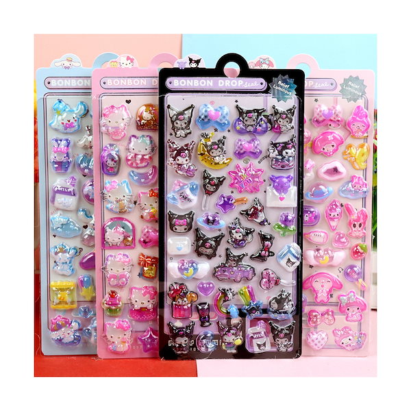 ボンボンドロップシール ちいかわ 日焼けキティ サンリオ すみっこ１６枚セット Qoo10] 32TYPE 3+1枚 全4種類ボンボン ボンボンドロップシール ちい