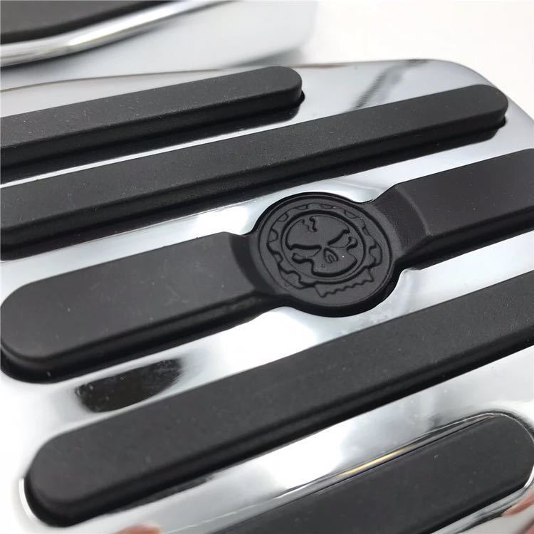 スカル ハーレー/ダ... : カー用品 フットペグ ペダル 得価NEW