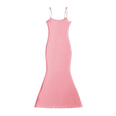 ワンピース キャミソール マキシ マキシ丈 ロング ロング丈 袖なし ノースリーブ スリム タイト 細身 伸縮性 かわいい 大人可愛い きれいめ おしゃれ お洒落 大人女子 こなれ感 ラフ セクシー