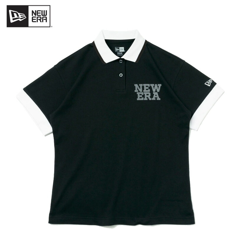 ニュー エラ ゴルフ WOMENS 半袖 ポロシャツ Dot NEW ERA Black トップス 女性用 レディース