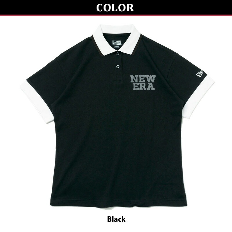 ニュー エラ ゴルフ WOMENS 半袖 ポロシャツ Dot NEW ERA Black トップス 女性用 レディース