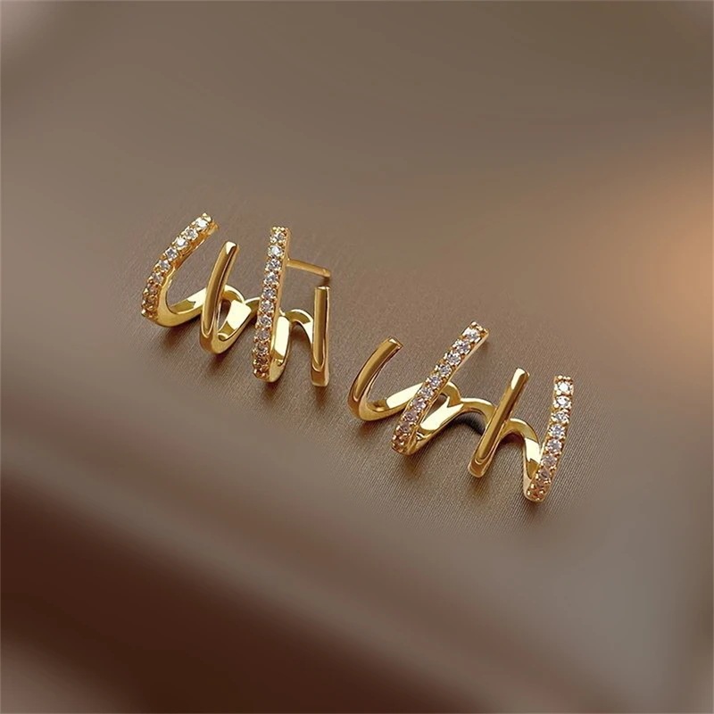 女性のためのシンプルで用途の広い金のイヤリング耐久性のある合金素材高品質のイヤリング色あせにくい1100ペア 女性のためのシンプルで用途の広い金のイヤリング耐久性のある合金素材高品質のイヤリング色あせにくい1100ペア