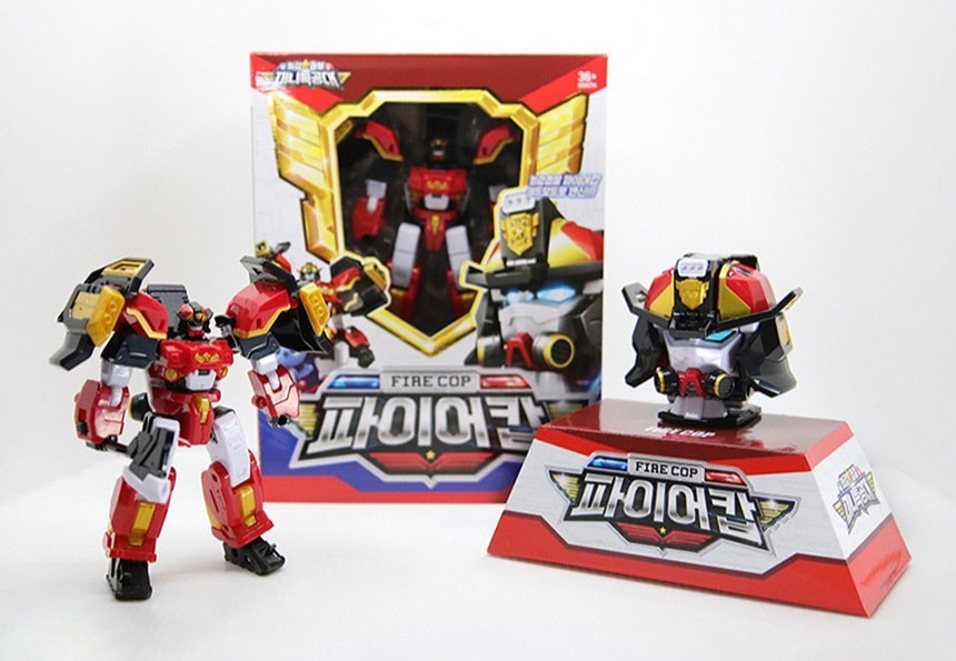 ミニ特攻隊 シーズン6 最強警察 ファイアコップ ロボットのおもちゃ / fire cop