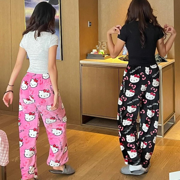 Qoo10] サンリオ 【当日出荷】キティちゃん パジャマ ハロ