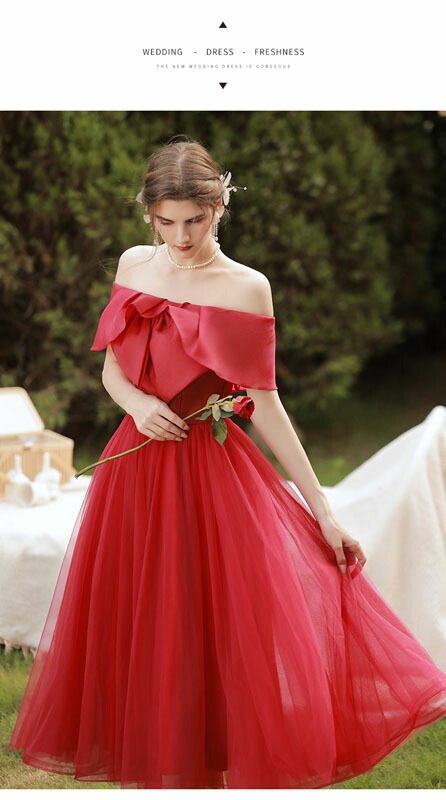 カラードレス ウェディングドレス ウエディングドレス イブニングドレス レッド Aラインドレス オフショルダー ミモレドレス 発表会 演奏会 結婚式 二次会 花嫁パーティードレス ロングドレス カクテ カラードレス ウェディングドレス ウエディングドレス イブニングドレス レッド Aラインドレス オフショルダー ミモレドレス 発表会 演奏会 結婚式 二次会 花嫁パーティードレス ロングドレス カクテ
