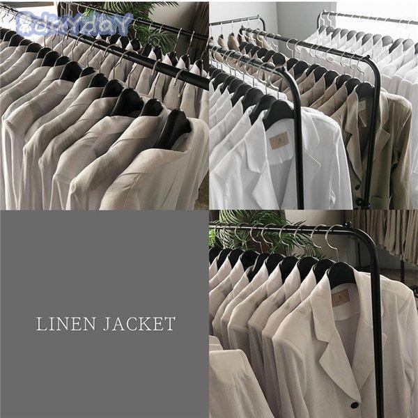 ブレザー スーツ スーツジャケット レディース 秋新作 長袖ブレザー 無地リネンスーツ 40代 カジ