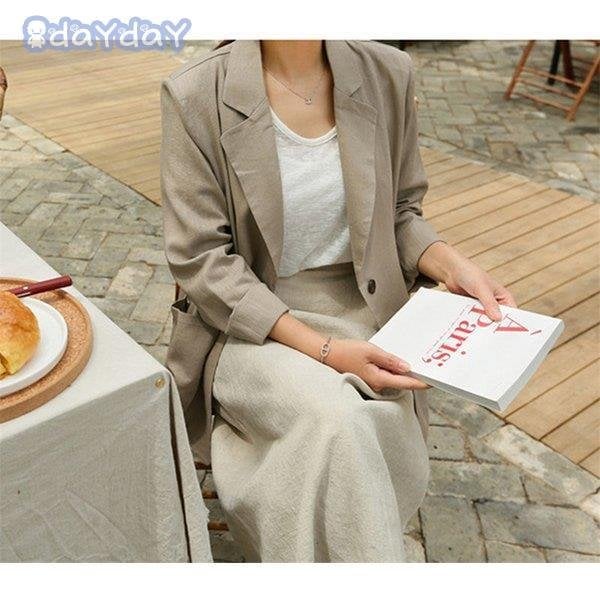 ブレザー スーツ スーツジャケット レディース 秋新作 長袖ブレザー 無地リネンスーツ 40代 カジ