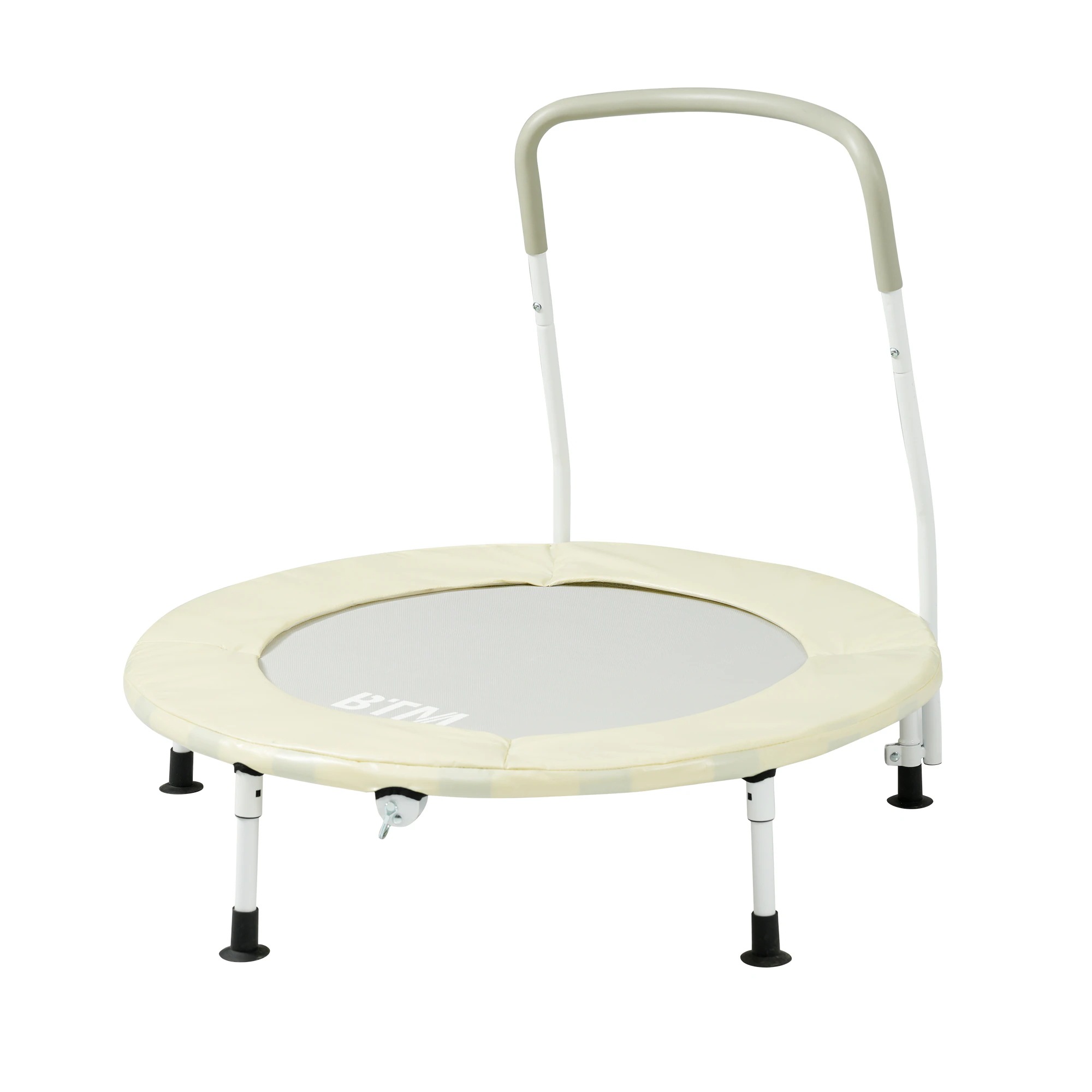 1274【ベージュ】補助手すり付き トランポリン ダイエット器具 健康器具 折りたたみ おもちゃ エクササイズ フィットネス 室内運動 あそび 家庭用 子供用 有酸素運動 1274【ベージュ】補助手すり付き トランポリン ダイエット器具 健康器具 折りたたみ おもちゃ エクササイズ フィットネス 室内運動 あそび 家庭用 子供用 有酸素運動