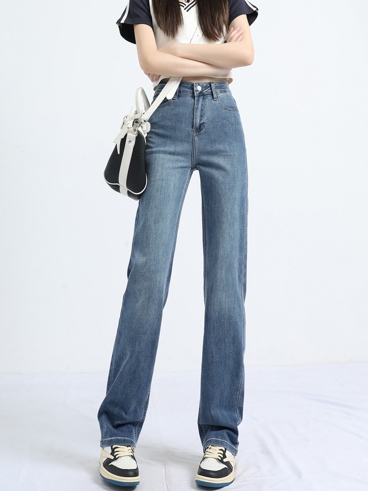 ワイドレッグジーンズのナローバージョン女性春春冬春と春の新しいl小さなハイウエストレトロストレートルーズサブ ワイドレッグジーンズのナローバージョン女性春春冬春と春の新しいl小さなハイウエストレトロストレートルーズサブ